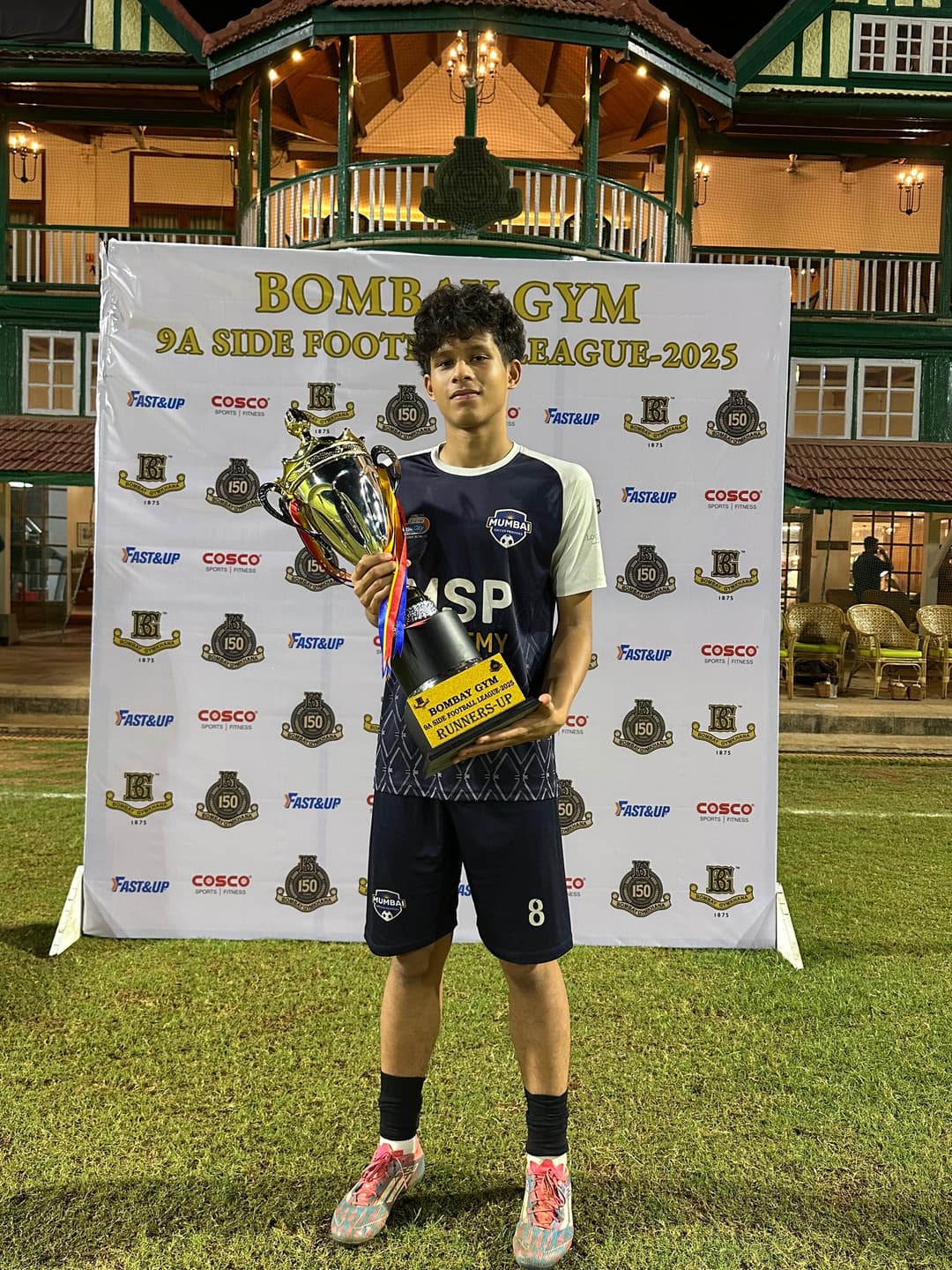 Arnav playing football